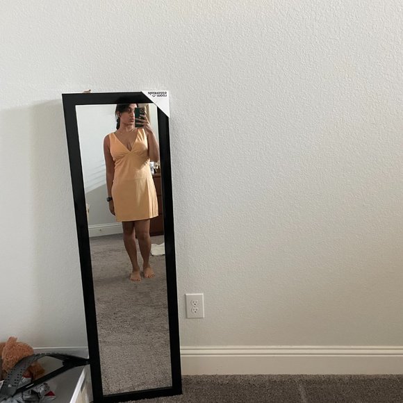 Meshki Nessa Linen Mini Dress (Mango) - Picture 5 of 5